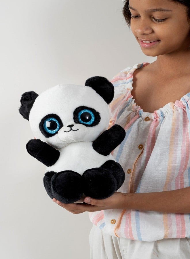 Dimpy Stuff Panda Stuffed Animal - 23 cm (9") - Velvety Soft Comfort Plush Nursery Decor All Ages - Image 5